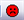 Red frowning face icon